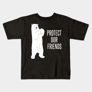 Protect our friends polar bears Kids T-Shirt